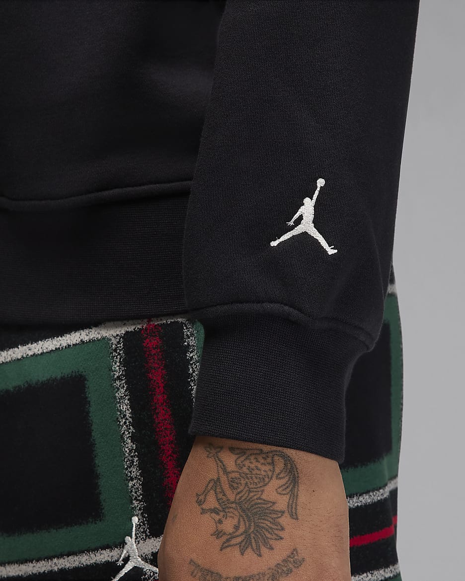 Jordan Essentials Men s Fleece Crew Neck Sweatshirt. Nike ID